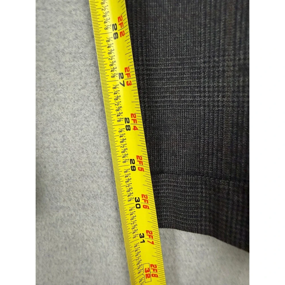 Brooks Brothers Mens 2 Piece Suit 40R 33x30.5 Grey Glen Plaid Pure Wool USA Made